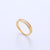 Women Korean Star Metal Coin Pearl Eye Heart Titanium Steel Electroplating Rings