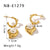 IG Style Heart Heart Geometric Stainless Steel Electroplating Earrings