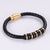 Unisex Metal Leather Bangles