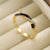 Women Irregular Geometric Copper Inlay Rings