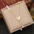 Fashion Heart Stainless Steel Electroplating Necklaces