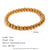 Women Fashion Round Geometric Stainless Steel 18K Gold Plated Bracelets