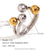 Fashion Creative Circle Geometric Stainless Steel 18K Gold Plated Rings