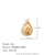 Fashion Irregular Heart Stainless Steel 18K Gold Plated Jewelry Making