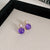 Retro Vintage Droplet Droplet Metal Oil Dripping Earrings