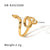 Women IG Style Snake Chinese Zodiac Geometric Animal Stainless Steel Electroplating Rings