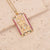 Retro Unisex Vintage Metal Geometric Copper Oil Dripping Pendants