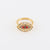 Women Diamond Metal Rainbow Irregular Snake Eye Zircon Rings