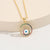 Women Round Eye Copper Electroplating Necklaces