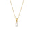 Minimalist Ellipse Geometric Stainless Steel 18K Gold Plated Necklaces