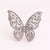 Women Butterfly Bowknot Copper Electroplating Rings