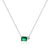 Luxurious Quadrilateral Round Geometric 18K Gold Plating Diamond Inlay Necklaces