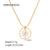 IG Style Pearl Geometric Stainless Steel 18K Gold Plated Necklaces