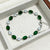 Japanese / Korean Women Tennis / Diamond Line Artificial Crystal Diamond Inlay Bracelets