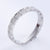 Moderate Luxury Stripe Circle Round Stainless Steel Electroplating Rings