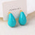 Fashion Droplet Droplet Copper Electroplating Stud Earrings