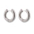 Round Geometric Titanium Steel Electroplating Stud Earrings