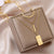 Square Chain Geometric Titanium Steel Electroplating Necklaces