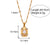 Fashion Square Geometric Stainless Steel 18K Gold Plated Necklaces