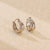 925 Sterling Silver Circle Geometric Silver Electroplating Earrings