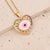 Women Eye Heart Copper Zircon Inlay Pendants