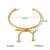 IG Style Bowknot Stainless Steel Electroplating Bangles