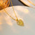 Heart Geometric Titanium Steel 18K Gold Plated Necklaces