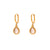 Minimalist Fashion Geometric Stainless Steel 18K Gold Plated Earrings