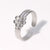 Open Ring Refreshing Little Daisy Flower Stainless Steel Electroplating Rings