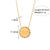 Fashion Round Geometric Stainless Steel 18K Gold Plated Necklaces