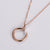 Expressive Round Stainless Steel Electroplating Necklaces