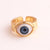 IG Style Women Glasses Eye Copper Electroplating Rings