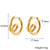 Fashion Circle Geometric Stainless Steel 18K Gold Plated Earrings