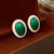 Medieval Droplet Pearl Droplet Geometric Alloy Diamond Inlay Earrings