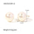 IG Style Pearl Geometric Stainless Steel 18K Gold Plated Earrings