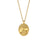 Minimalist Ellipse Geometric Stainless Steel 18K Gold Plated Necklaces