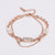 Women Minimalist Stripe Stainless Steel Electroplating Bracelets