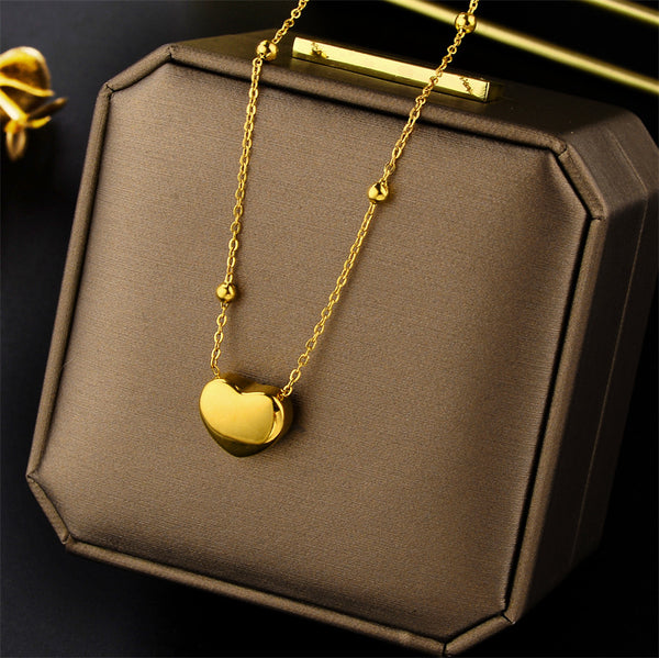 Geometric Titanium Steel 18K Gold Plated Necklaces