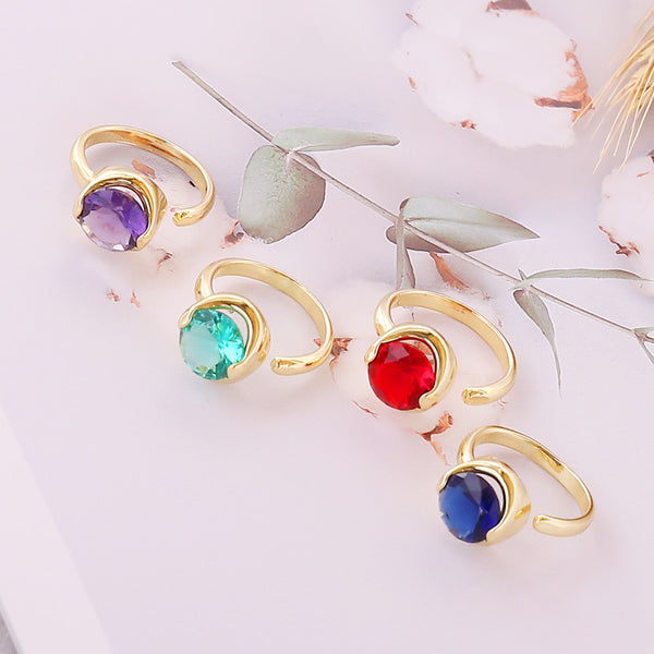 Women Fashion Fruit Metal Electroplating Rings