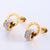 Moderate Luxury Tennis / Diamond Line Circle Stainless Steel Electroplating Stud Earrings