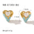 IG Style Heart Heart Stainless Steel Electroplating Earrings