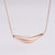 Fashion Stripe Circle Round Stainless Steel Electroplating Necklaces