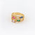 Women Diamond Metal Rainbow Irregular Snake Eye Zircon Rings