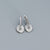 925 Sterling Silver Cute & Edgy Circle Geometric Silver Earrings