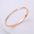 Moderate Luxury Shell Stainless Steel Inlay Bangles