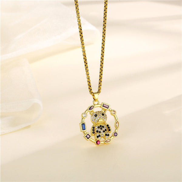 Women Cartoon Stainless Steel Electroplating Necklaces