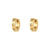 Fashion Round Geometric Stainless Steel 18K Gold Plated Earrings