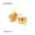 IG Style Droplet Geometric Stainless Steel 18K Gold Plated Earrings