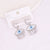 Women Eye Droplet Stainless Steel Electroplating Earrings