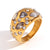 Expressive Fashion Circle Geometric Stainless Steel 18K Gold Plated Rings